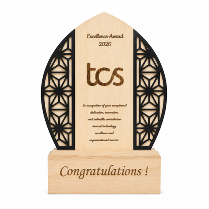 GeoArch Wooden Trophy