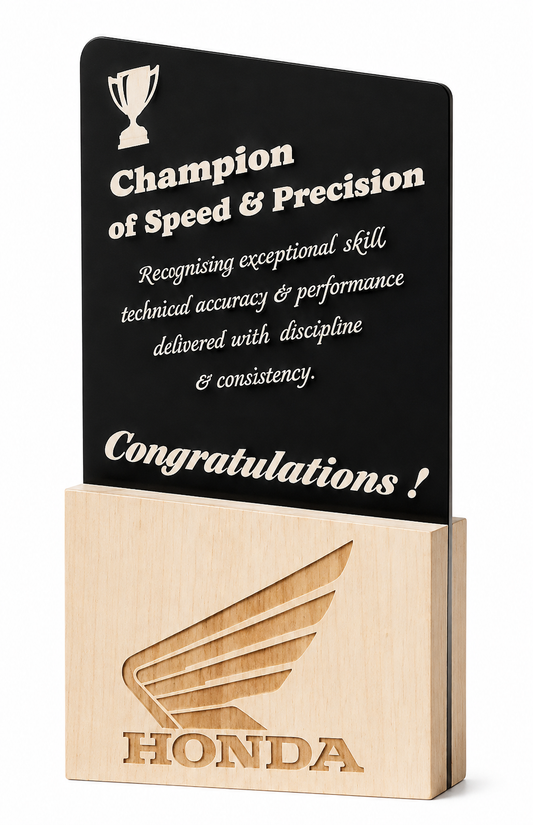 Bold Frame Wooden Trophy