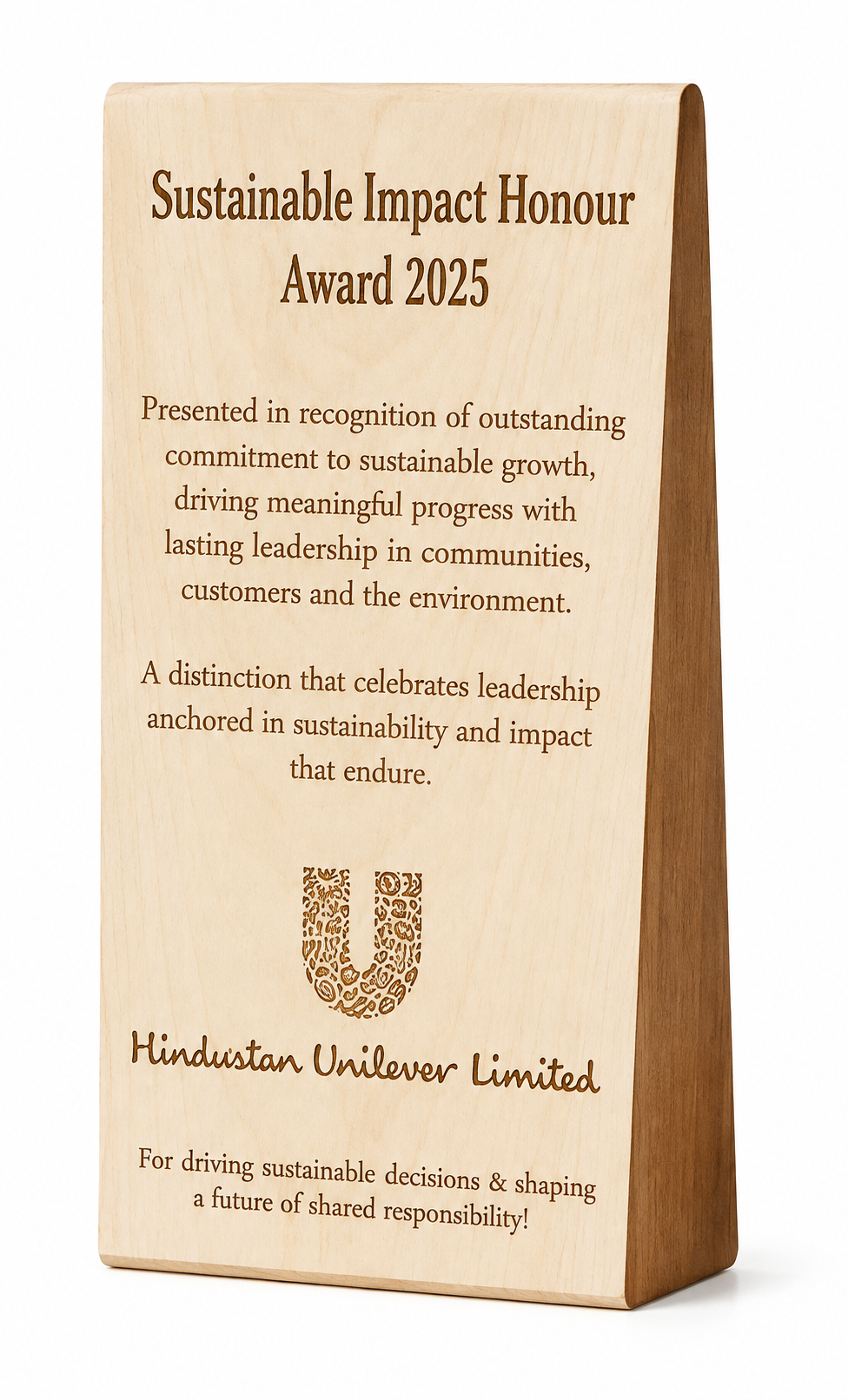 PureWood Slant Trophy