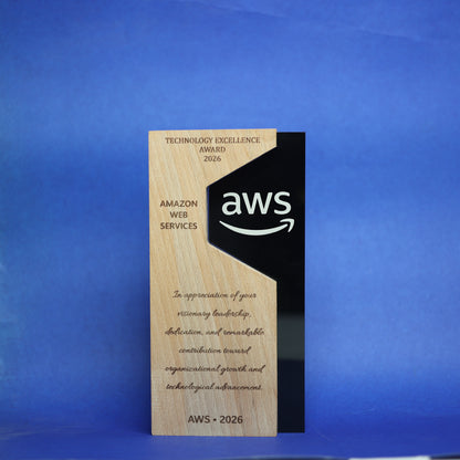 Tech Crest Personalised Trophy