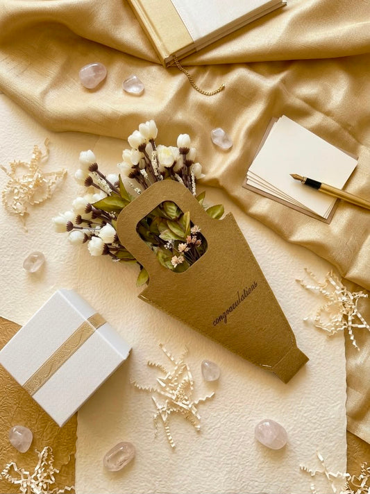 BloomCone Floral Gift Wrap – Brown