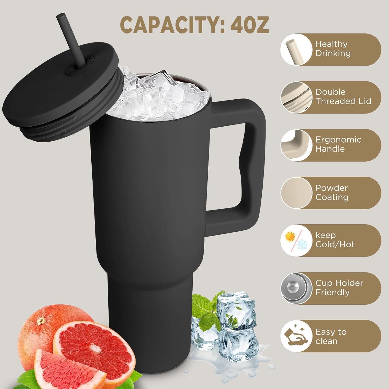 Pesonalized EpicSip Hand Tumbler – Black