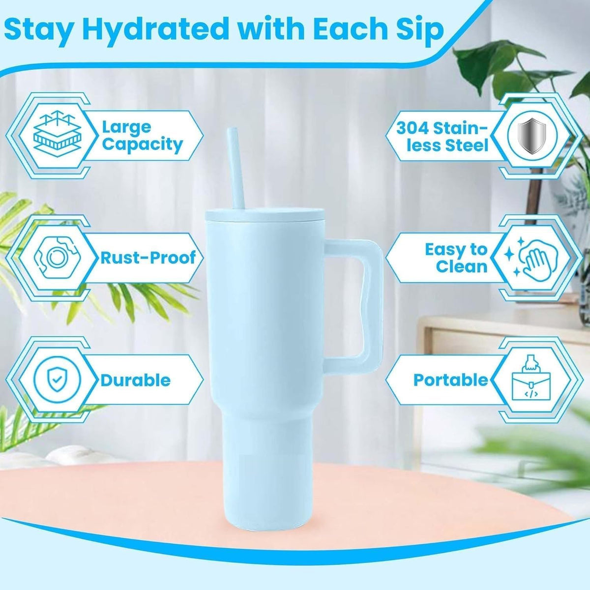 Pesonalized EpicSip Hand Tumbler – Blue