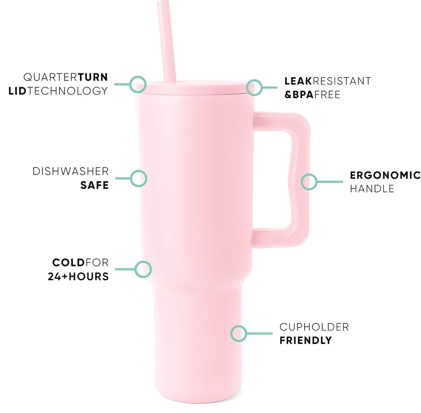 Pesonalized EpicSip Hand Tumbler – Pink